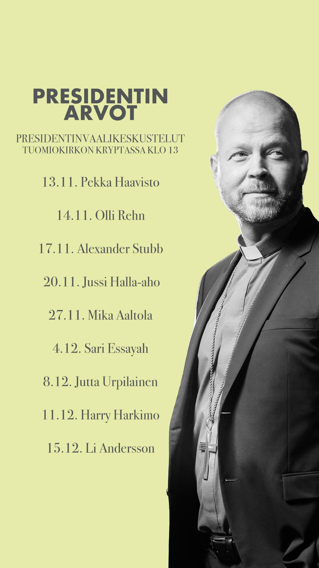 Presidentin arvot